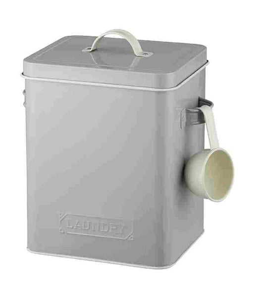 Embossed Laundry Soap Canister with Scoop