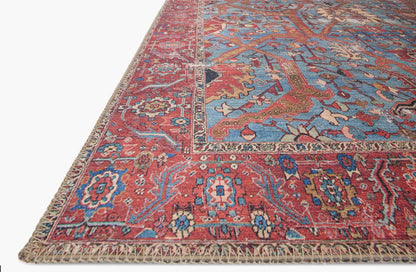 Lagos Rug - Blue/Red