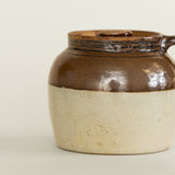 Antique Pot bicolore avec couvercle