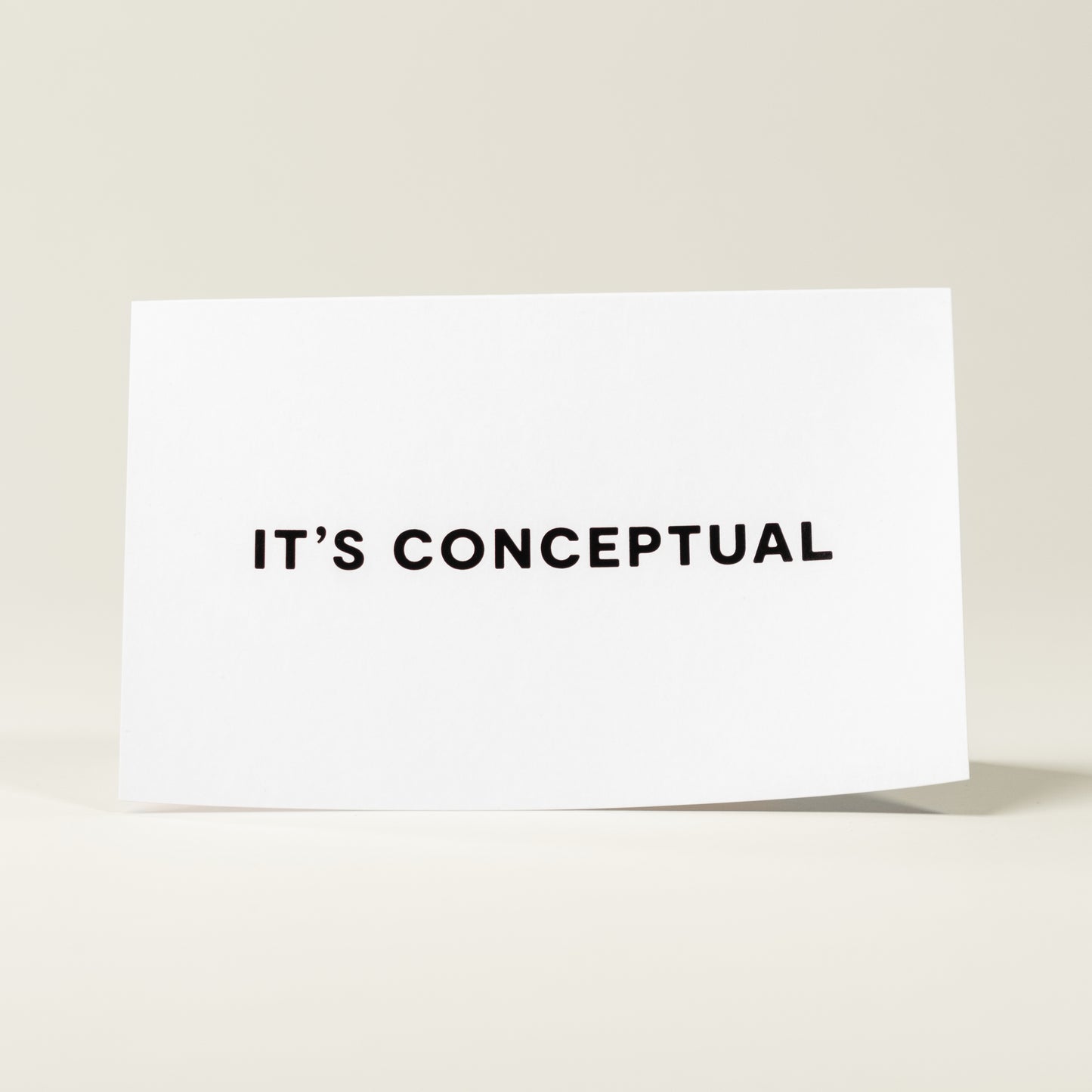 "It's Conceptual" Carte de vœux