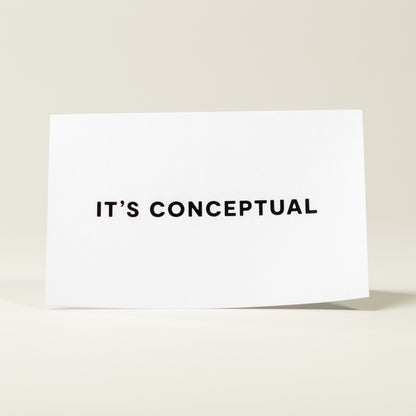 "It's Conceptual" Carte de vœux