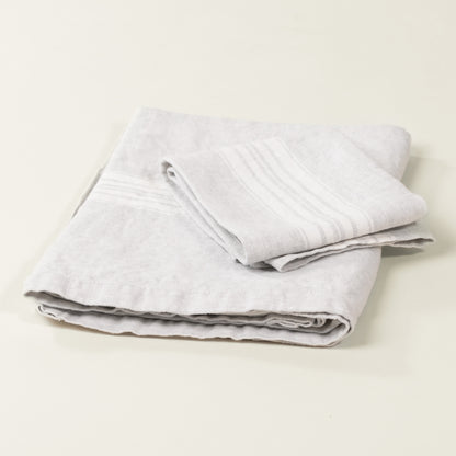 Disa Stonewashed Linen Grey Tea Towel