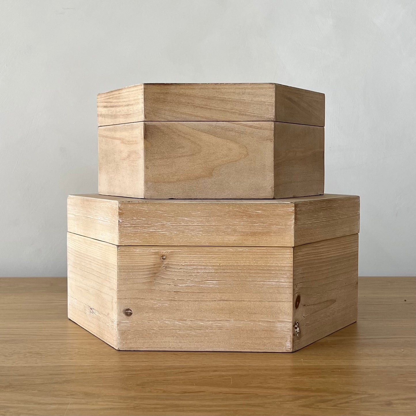Nolan Wood Hexagon Box