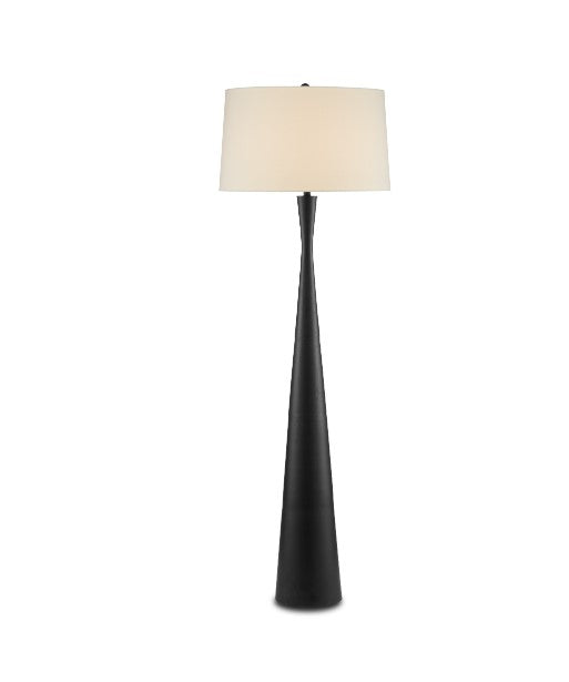 Currey & Co. Montenegro Black Floor Lamp