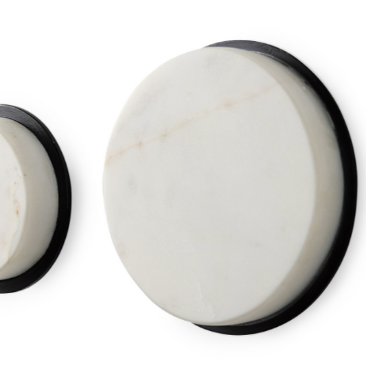 Silvia White Marble Wall Hooks